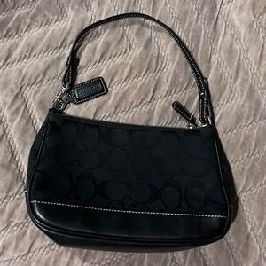 Coach Black Signature Shoulder Bag
